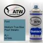 Preview: Ford, Medium True Blue Pearl Metallic, RJ / M7055: 400ml Sprühdose, von ATW Autoteile West.